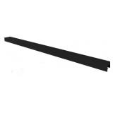 72 IN. BLACK ALUMINUM SLIDING BYPASS TRACK AND HAR