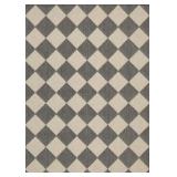 $139 BLACK/IVORY DIAMOND 8 FT. X 10 FT. INDOOR/OUT