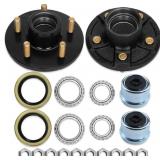 2 SETS 3500LB TRAILER AXLE TRAILER HUB KIT 5 BOLT