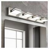 OKELI 4 LIGHT BATHROOM VANITY LIGHT BRUSHED NICKEL