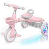 SEREED COLORFUL LIGHTING TODDLER TRICYCLE FOR 2-5