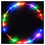 LED HOOPS FOR KIDS ADULTS - CRTEPST LIGHT UP GLOW