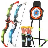 BOW AND ARROW SET FOR KIDS, 2 PACK LED LIGHT UP AR