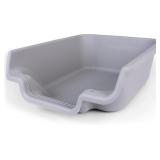 DOG LITTER BOX, MISTY GRAY COLOR, EXTRA LARGE SIZE