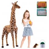 47  LARGE GIRAFFE STUFFED ANIMAL SET, GIANT GIRAFF