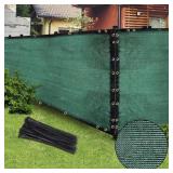 GREEN 6FT X 50FT OUTDOOR PRIVACY SCREEN FENCE & ME