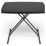 30 INCH FOLDING TABLE, ADJUSTABLE HEIGHT TV TRAY F