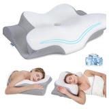 CERVICAL NECK PILLOW, MEMORY FOAM PILLOWS FOR NECK