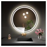 LED BATHROOM MIRROR 22 INCH ROUND BATHROOM MIRROR
