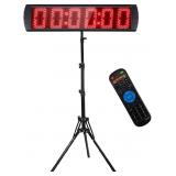 $149 PORTABLE 5 INCH HIGH 6 DIGITS LED RACE CLOCK