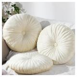 NAMALU 3 PCS ROUND THROW PILLOW 13.8 INCH DECORATI