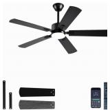 FUMLTP 52 INCH MODERN CEILING FANS WITH LIGHTS APP