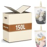 YECAYE 150L EXTRA LARGE LAUNDRY HAMPER WITH LID