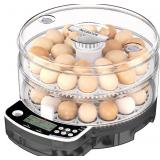 EGG INCUBATOR WITH AUTOMATIC EGG TURNING AND HUMID