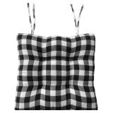 VCTOPS FARMHOUSE BUFFALO CHECK CHAIR PADS WITH TIE