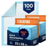 CHUCKS PADS DISPOSABLE 100-PACK ADULT INCONTINENCE