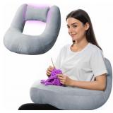 CROCHET PILLOW FOR LAP SUPPORT - READING PILLOW FO