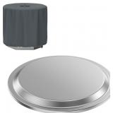 FIRE PIT LID WITH 600D OXFORD FABRIC FIRE PIT COVE