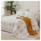 $130 SANRACIE 100% COTTON OVERSIZED KING BEDSPREAD