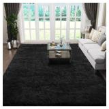 OPHANIE BLACK AREA RUG 5X7 RUGS FOR LIVING ROOM, F