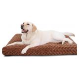 KSIIA WASHABLE DOG BED DELUXE PLUSH DOG CRATE BEDS