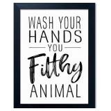 BATHROOM DECOR WALL ART BLACK AND WHITE BATHROOM D