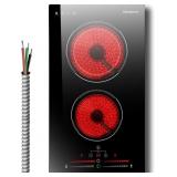 2 BURNER ELECTRIC COOKTOP 220V-240V, 12 INCH ELECT