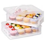 SNAPWARE (2-LAYER, 24 CUPCAKES PLASTIC DETACHABLE