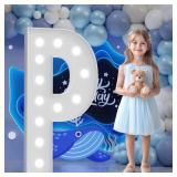 BIG MARQUEE LIGHT-UP LETTER DECORATIONS: 4 FEET TA