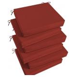 BASIC BEYOND OUTDOOR CHAIR CUSHIONS SET OF 6, SQUA