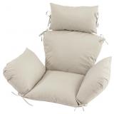 OUTDOOR EGG CHAIR CUSHION WITH 8 SECURING STRAPS,