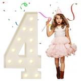 4FT MARQUEE NUMBERS, LARGE LIGHT UP NUMBERS 4 FOR