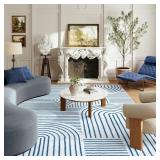 LAHOME ABSTRACT 6X9 AREA RUGS, SOFT WASHABLE RUGS