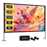 STWUI OUTDOOR-PROJECTOR-SCREEN-WITH-STAND - 120 IN