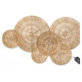 CHI AN HOME WICKER 23 INCH JUTE WALL DECOR BASKETS