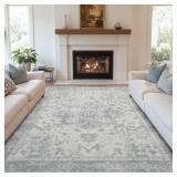 RUGXARA 6X9 WASHABLE AREA RUG FOR LIVING ROOM, NEU