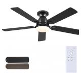 MPAYEL CEILING FANS WITH LIGHTS, 52 INCH FLUSH MOU