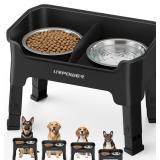 URPOWER MESS PROOF ELEVATED DOG BOWLS, HIGH WALL S