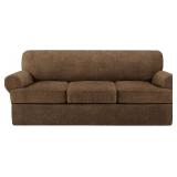 4 PIECE T CUSHION SOFA SLIPCOVERS STRETCH COUCH CO