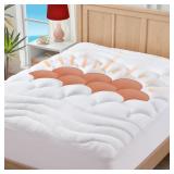 ELVEN HOME TWIN SIZE MATTRESS PAD FOR PAIN RELIEF,