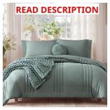 MONBIX FULL SIZE COMFORTER SETS - 7 PIECES SAGE GR