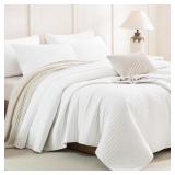 $180 COZYTIDE OVERSIZED KING BEDSPREAD 128"X120",S