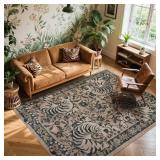 LIVEBOX TIGER WASHABLE AREA RUG 5X7, BOHO RUGS FOR