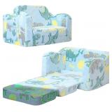 MEMORECOOL GLOWING DINOSAUR KIDS CHAIR, 2-IN-1 CON