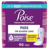 POISE INCONTINENCE & POSTPARTUM PADS FOR BLADDER L