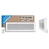 FITS 24X6 DUCT OPENING | ALUMINUM RETURN AIR GRILL