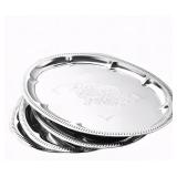 4-PACK 15.7" X 11.8" SILVER SERVING TRAYS FOR PART
