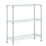 HDX 3-TIER STEEL WIRE SHELVING UNIT IN CHROME (24