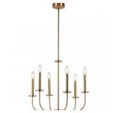 TILDEN 6-LIGHT ANTIQUE GOLD CHANDELIER
