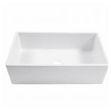 $399 AUSTEN 33  FIRECLAY SINK CRISP WHITE